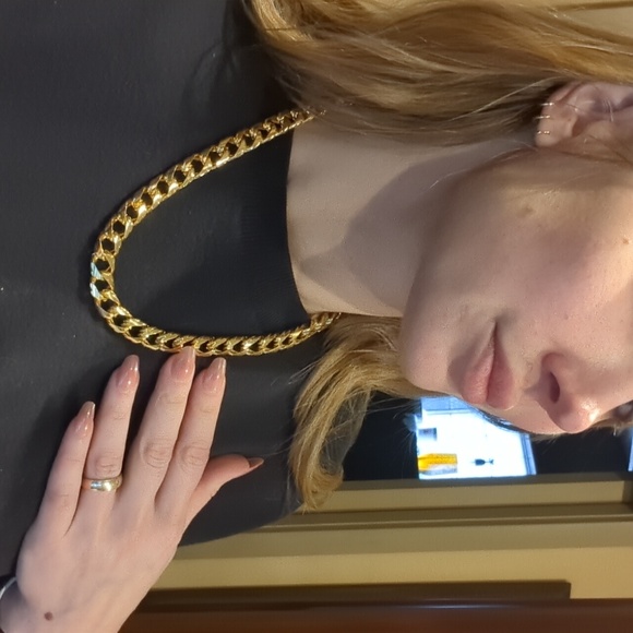Gold tone vintage link 20-in necklace - Picture 1 of 4